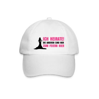 ICH HEIRATE - Baseballkappe - Weiß/Weiß - Vorne