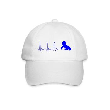 ECG HEARTLINK CHILD blue - Baseball Cap - white/white - Front