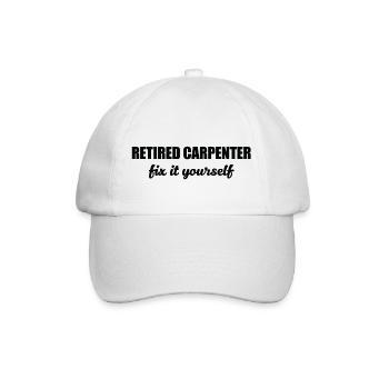 Zimmermann: Retraité Carpenter. Fixez vous-même. - Casquette classique - blanc/blanc - Devant