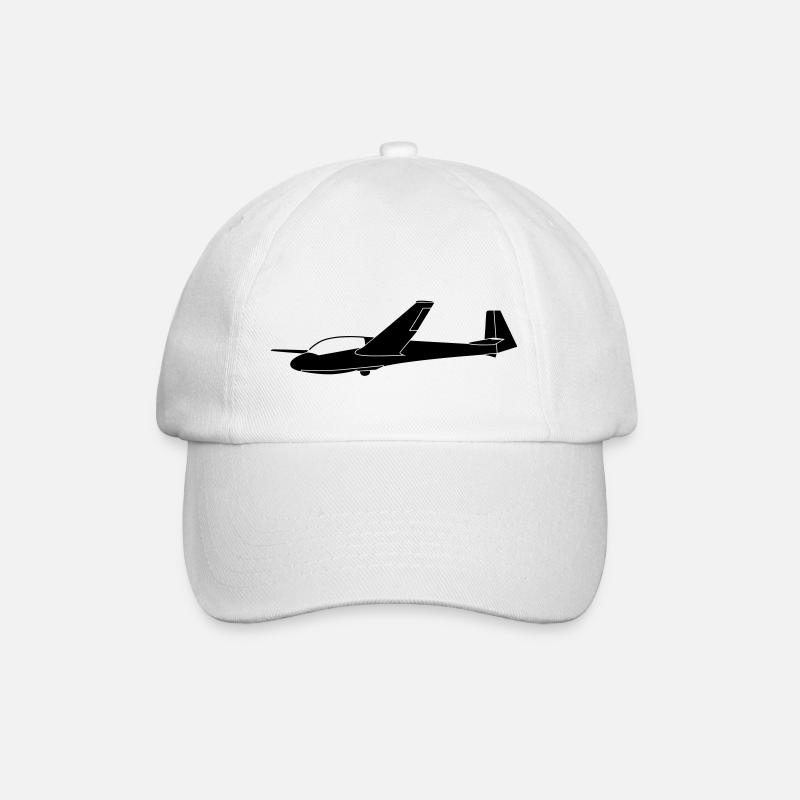 ASK13 Segelflugzeug - Baseballkappe - Weiß/Weiß