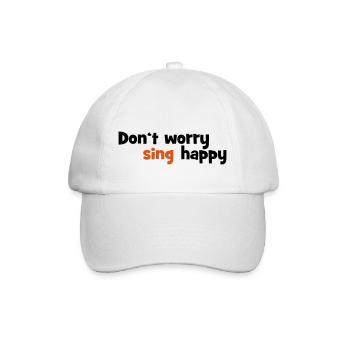 singing - Baseball Cap - white/white - Front