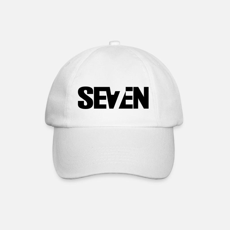 sieben - Baseballkappe - Weiß/Weiß