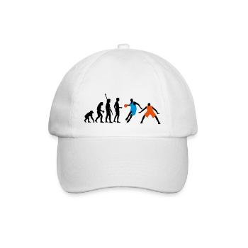 evolution_basketball_072011_h_3c - Baseballkappe - Weiß/Weiß - Vorne