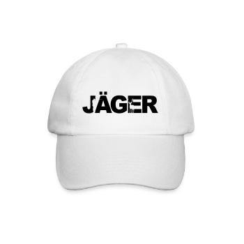 Jäger - Baseballkappe - Weiß/Weiß - Vorne