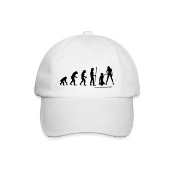 evolution_wedding1 - Baseball Cap - white/white - Front