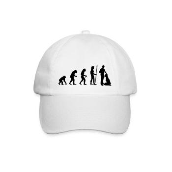evolution_sex2 - Baseball Cap - white/white - Front