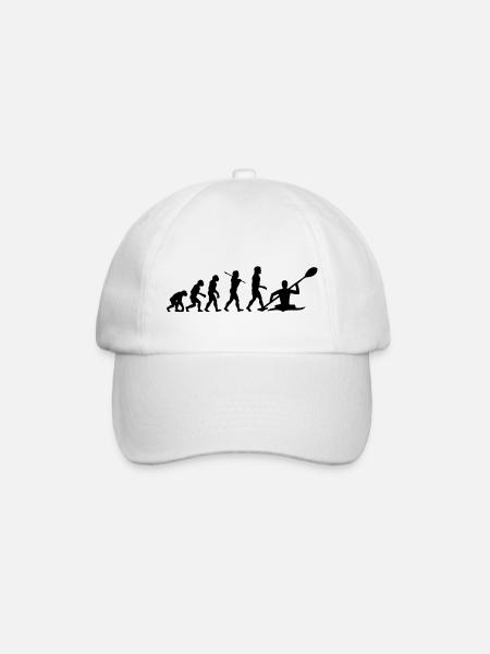 Kayaking - Kayak Evolution - Baseball Cap - white/white