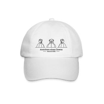 Ansichten eines Clowns (einfarbig) - Baseballkappe - Weiß/Weiß - Vorne