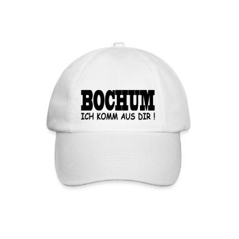 Bochum - Ich komm aus dir! - Baseballkappe - Weiß/Weiß - Vorne