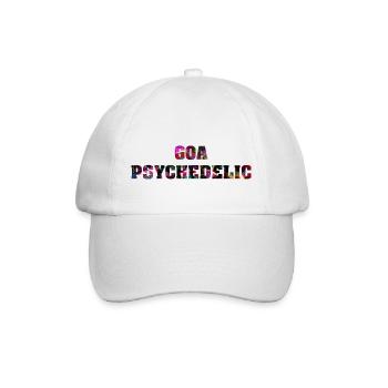 Goa psychedelic - Baseball Cap - white/white - Front