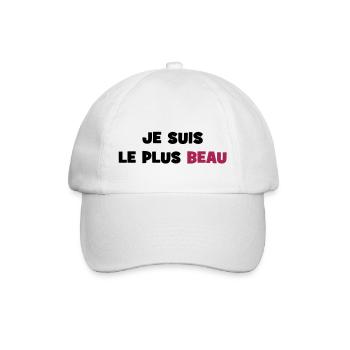 Je suis le plus beau - Casquette classique - blanc/blanc - Devant