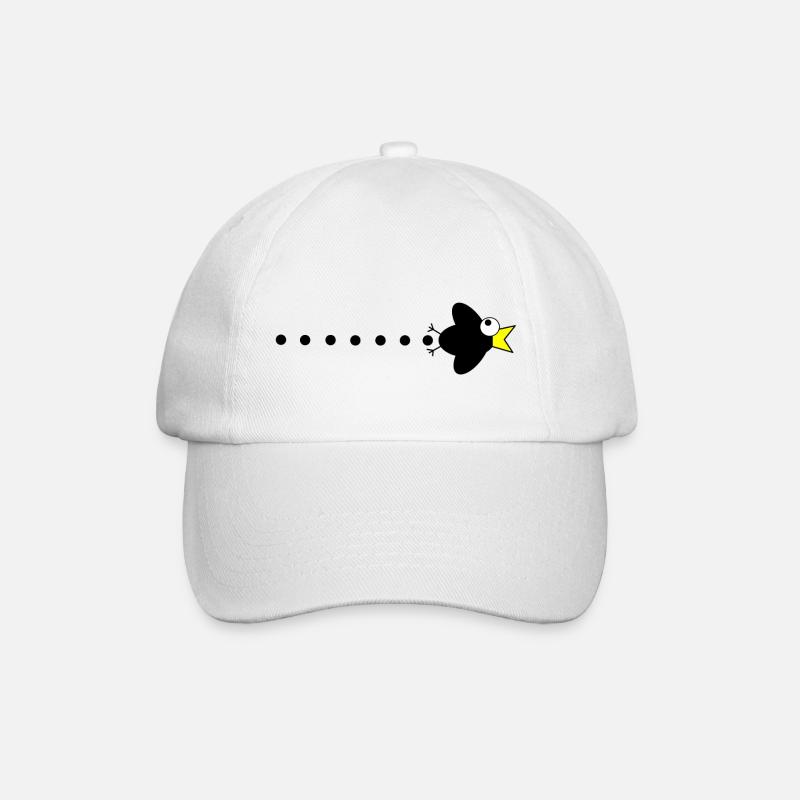 Corbeau manga - Casquette classique - blanc/blanc