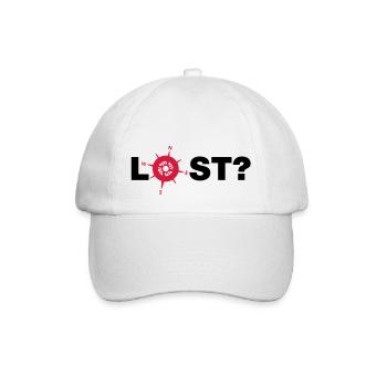 lost__f2 - Baseballkappe - Weiß/Weiß - Vorne