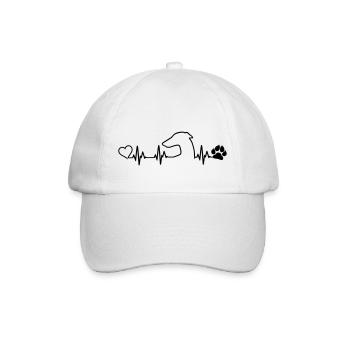 GALGO ESPANOL Heartbeat - Baseballkappe - Weiß/Weiß - Vorne