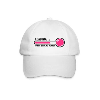 Bowling-Kugel Super-Laden Spieler1 - Baseballkappe - Weiß/Weiß - Vorne
