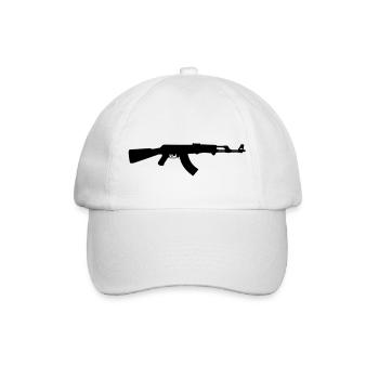 ak47 - Baseballkappe - Weiß/Weiß - Vorne