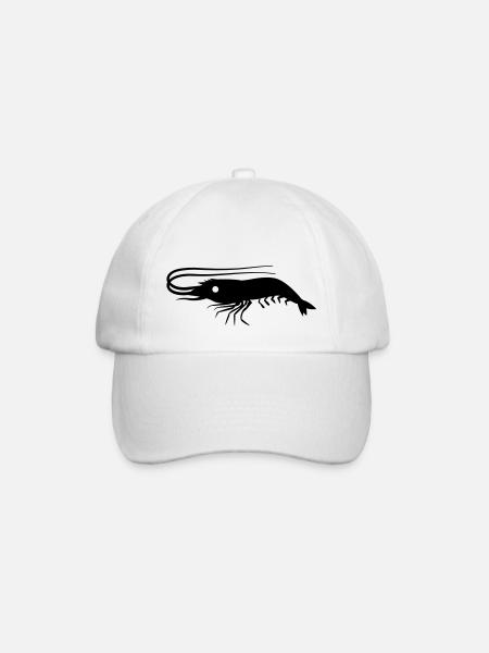 seule crevette crevettes avec des antennes - Casquette classique - blanc/blanc
