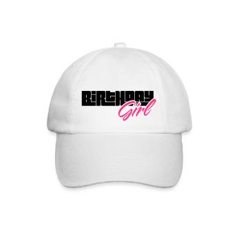 fille d'anniversaire - Casquette classique - blanc/blanc - Devant