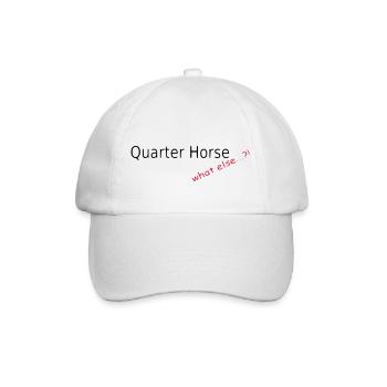 Quarter Horse, what else - Baseball Cap - white/white - Front