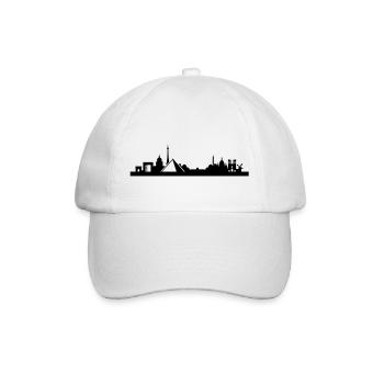 Paris Skyline Louvre - Baseball Cap - white/white - Front