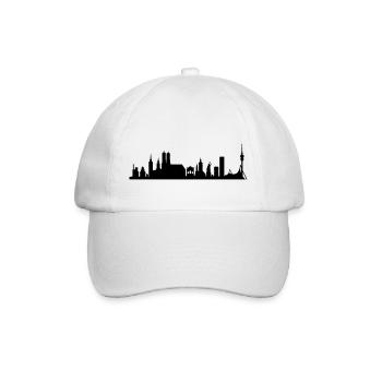 Skyline muc_neu - Baseballkappe - Weiß/Weiß - Vorne