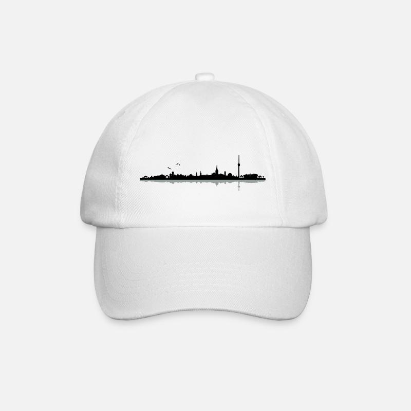 Stuttgart Skyline - Baseballkappe - Weiß/Weiß
