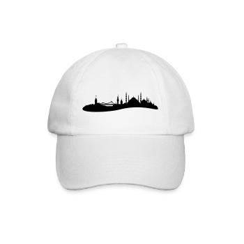 Skyline Istanbul - Baseballkappe - Weiß/Weiß - Vorne