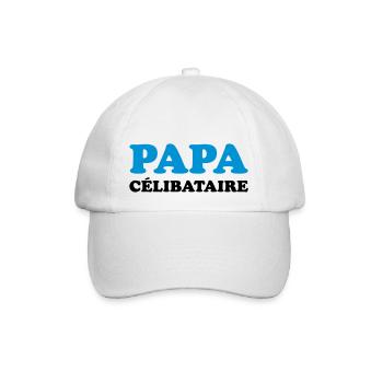 Single Dad - Baseball Cap - white/white - Front