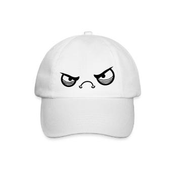 Angry Face - Casquette classique - blanc/blanc - Devant