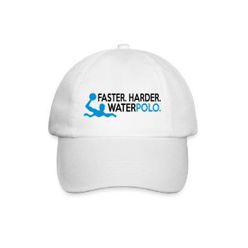 waterpolofaster - Baseball Cap - white/white - Front