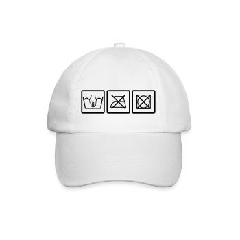 Handwäsche - Baseballkappe - Weiß/Weiß - Vorne