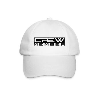 Crew Member Logo Design - Baseball Cap - white/white - Front