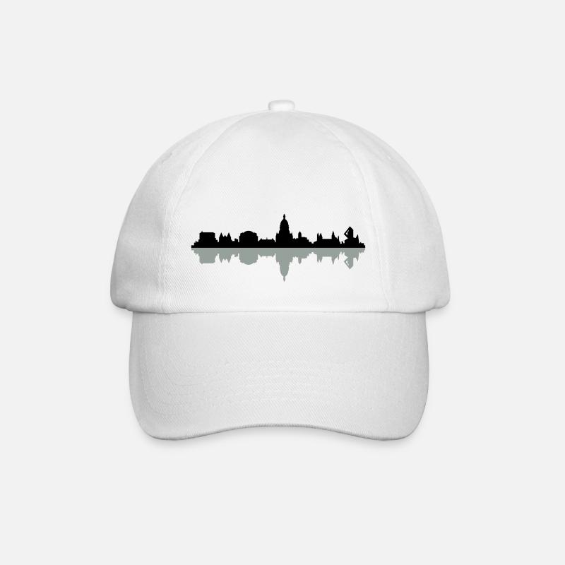Skyline Mainz - Baseballkappe - Weiß/Weiß