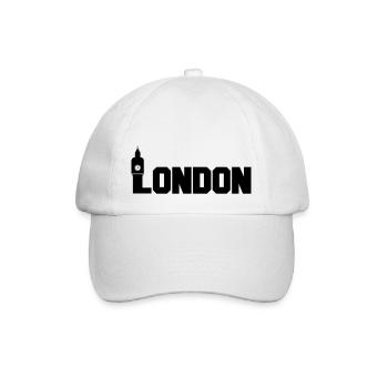 london - Baseballkappe - Weiß/Weiß - Vorne