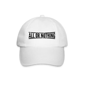 all_or_nothing_eu1 - Baseballkappe - Weiß/Weiß - Vorne