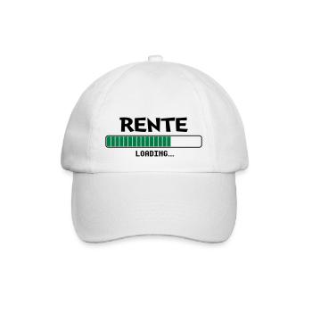 Rente loading... - Baseballkappe - Weiß/Weiß - Vorne