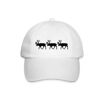 Caribou - Reindeer- xmas - Casquette classique - blanc/blanc - Devant