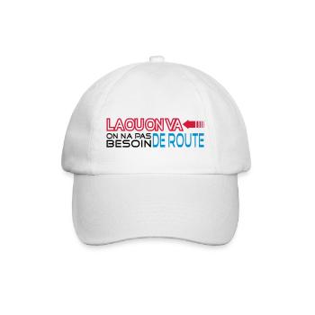 la ou on va - Casquette classique - blanc/blanc - Devant