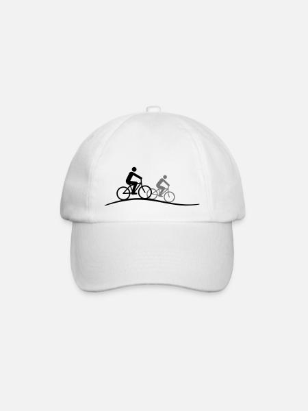 Sport - Radfahrer - Baseballkappe - Weiß/Weiß