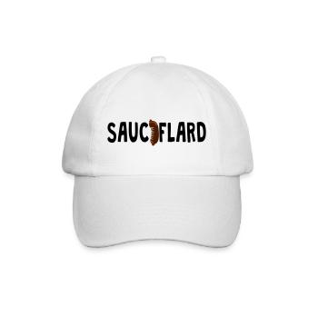 sauciflard saucisson mot 1202 - Casquette classique - blanc/blanc - Devant