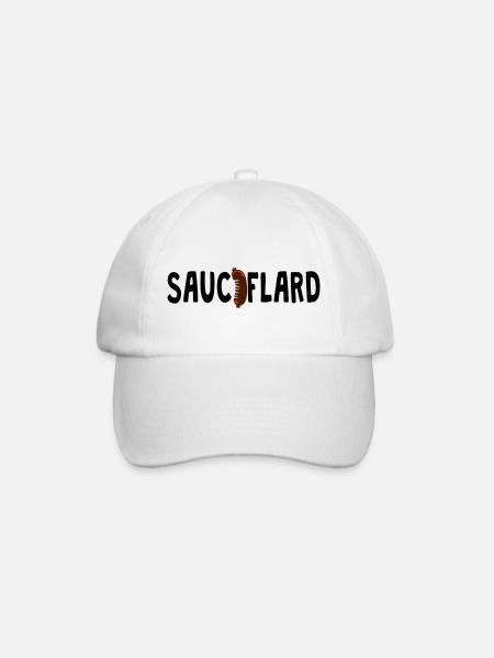 sauciflard saucisson mot 1202 - Casquette classique - blanc/blanc