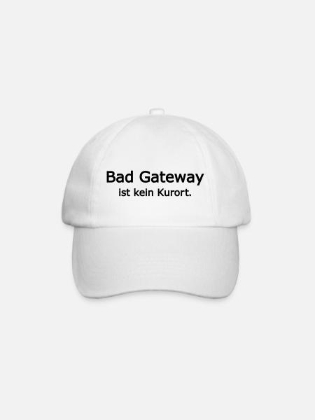 Bad Gateway ist kein Kurort - Baseballkappe - Weiß/Weiß