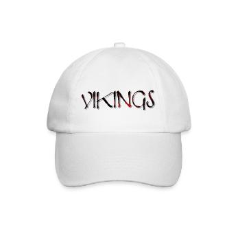 Lettrage VIKINGS Wickinger - Casquette classique - blanc/blanc - Devant