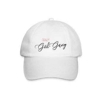 Crazy Girl Gang - Baseballkappe - Weiß/Weiß - Vorne