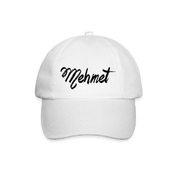 Mehmet - Baseballkappe - Weiß/Weiß - Vorne