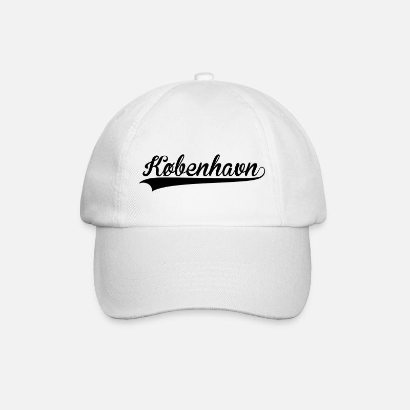 Kopenhagen - Baseballkappe - Weiß/Weiß