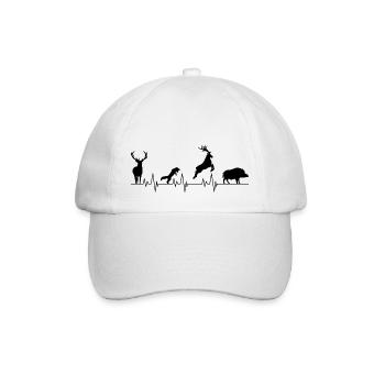 Pulse Hunter Hunting Gift Wild Boar Jägersmann - Baseball Cap - white/white - Front