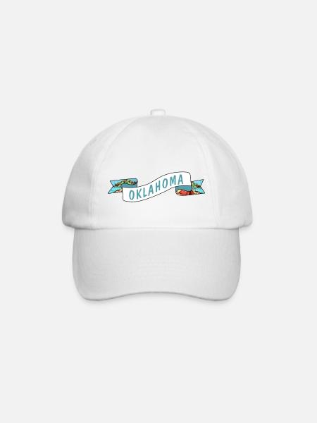 Oklahoma - Baseballkappe - Weiß/Weiß