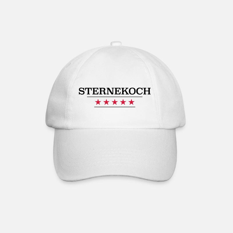 Sternekoch - Baseballkappe - Weiß/Weiß