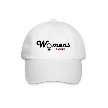 Frauenrechte, Frauen, Frauenrechte Hoodies, Frau - Baseballkappe - Weiß/Weiß - Vorne